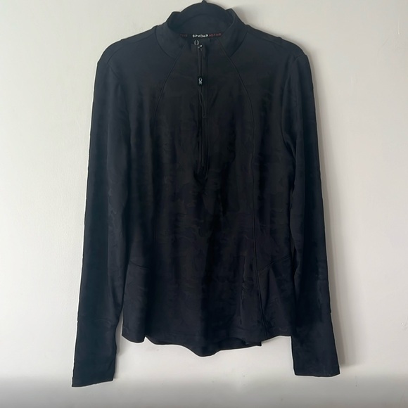 Spyder 1/4 zip women’s - BLACK - Picture 1 of 7